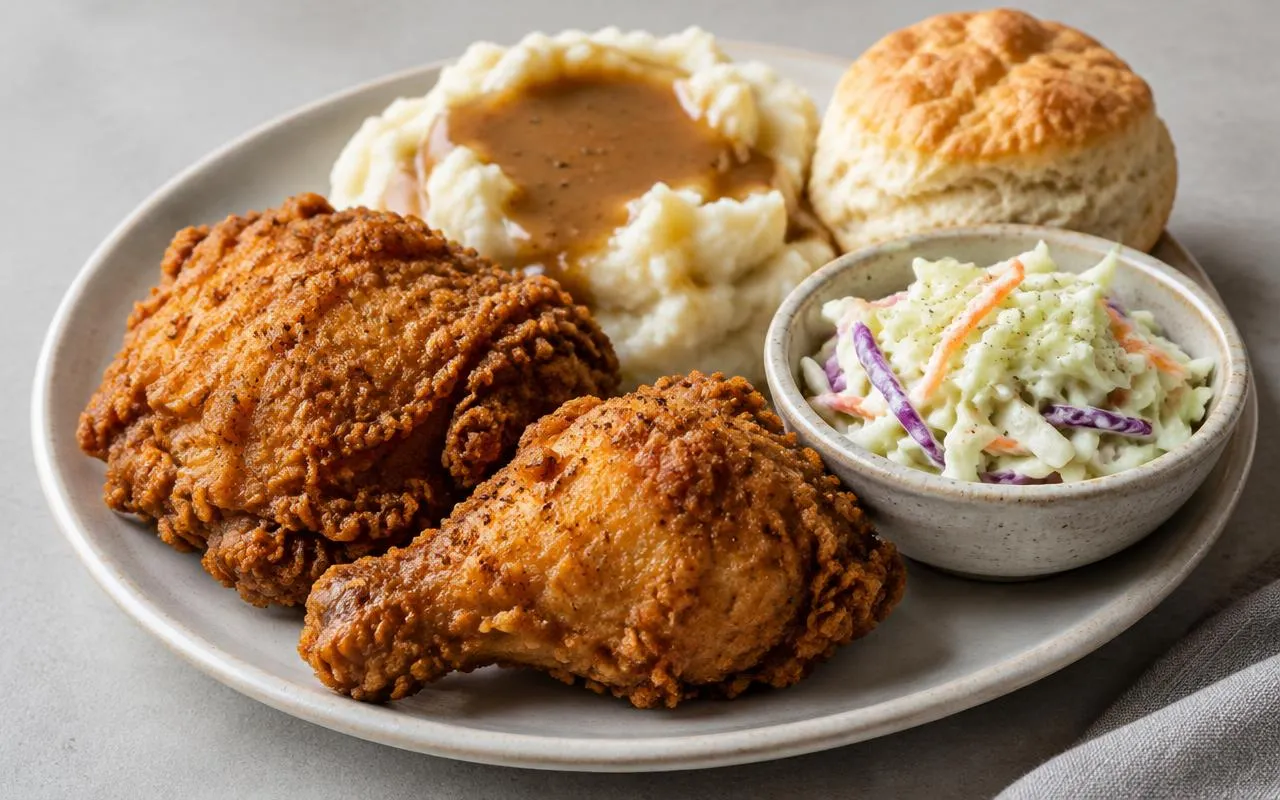 A typical KFC meal