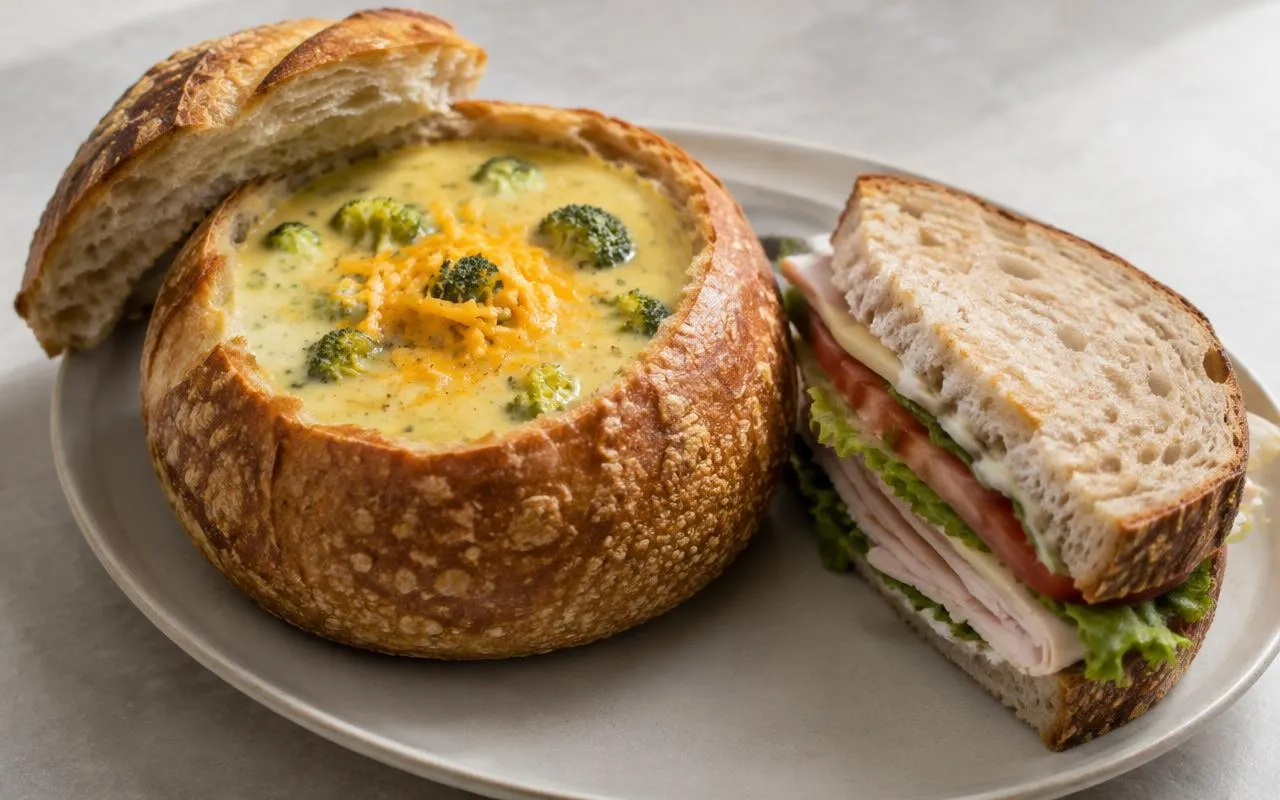 A typical Panera Bread meal