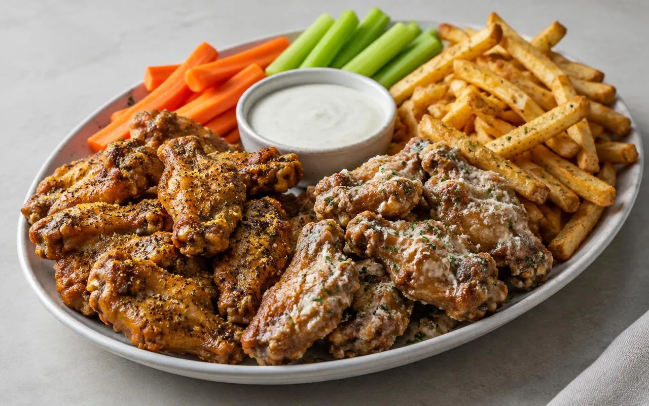 A typical Wingstop meal